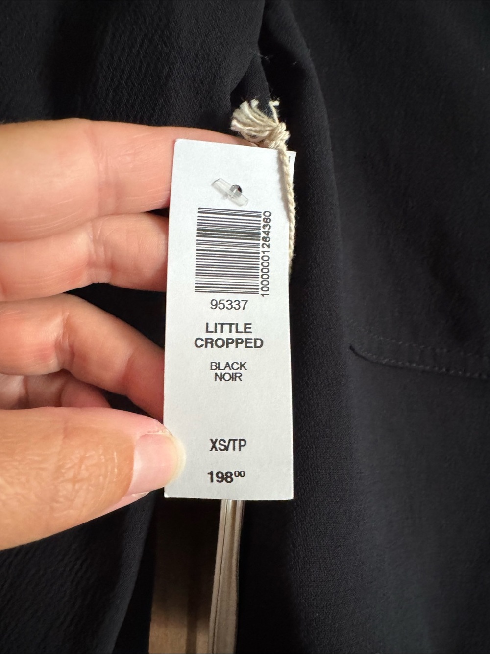 Aritzia Wilfred Little Cropped Jacket - Crepette™ in Black - Picture 2 of 6